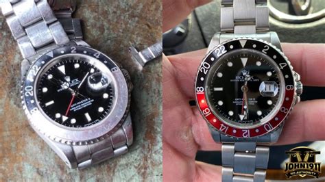 rolex gmt bezel stuck|Rolex aftermarket bezel.